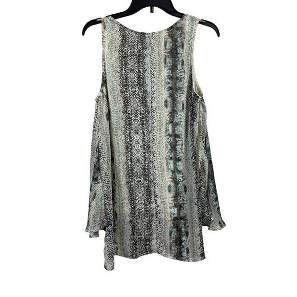 Cato Womens Sleeveless Round Neck Tank Geometric Tunic Top Size M - Picture 2 of 7